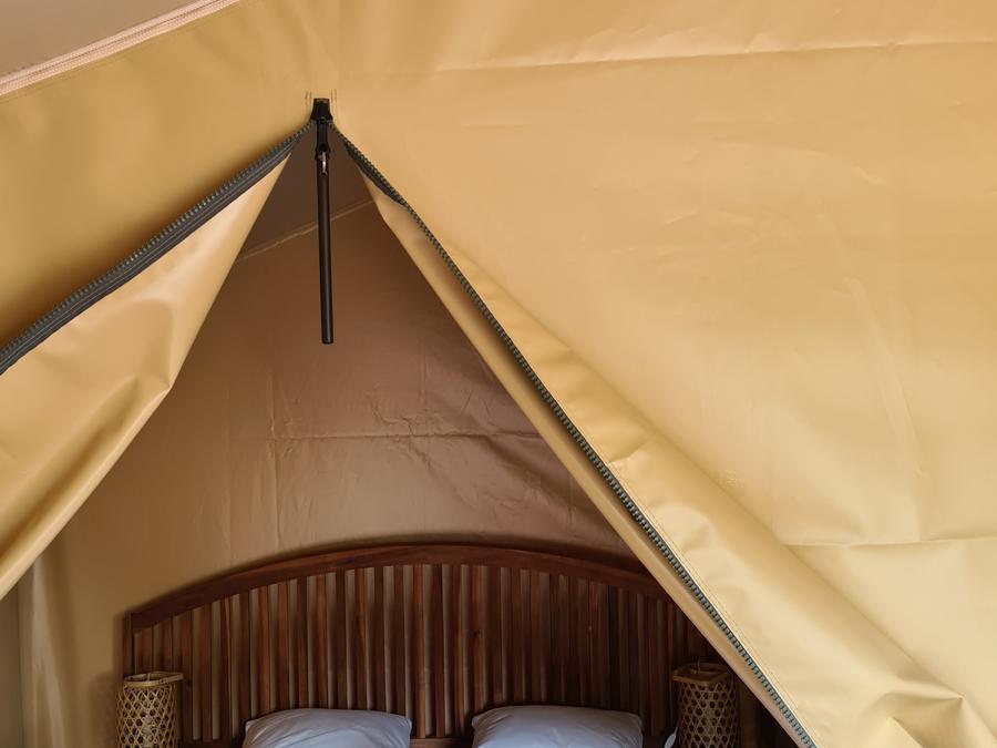 Tente en toile et en bois 5 personnes - Ecolodge Freeflower confort 2 chambres 30m² - sans sanitaires 5 pers 9