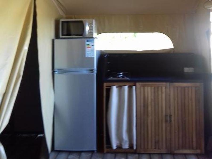 Tente en toile et en bois 5 personnes - Ecolodge Freeflower confort 2 chambres 30m² - sans sanitaires 5 pers 6