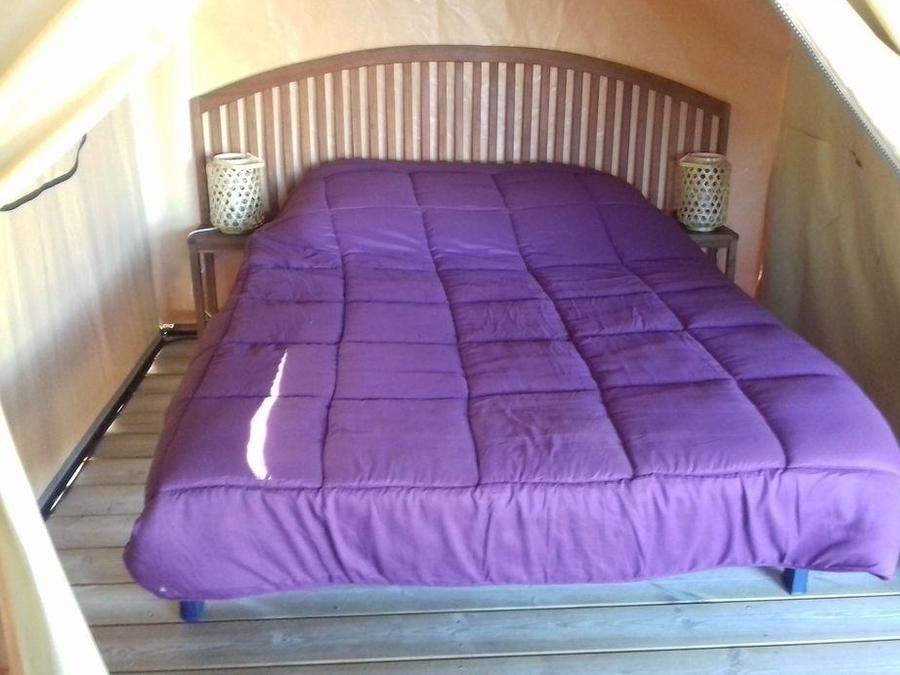 Tente en toile et en bois 5 personnes - Ecolodge Freeflower confort 2 chambres 30m² - sans sanitaires 5 pers 4