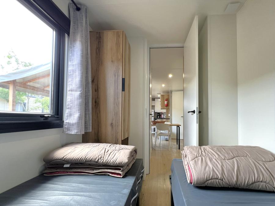 Mobilhome 6 personnes - Homeflower Premium 35 m² 3 chambres + terrasse 21m² + TV + LV + Clim + Plancha 6 pers 13