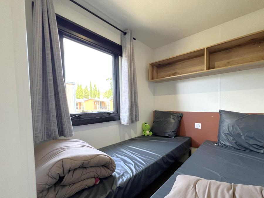 Mobilhome 6 personnes - Homeflower Premium 35 m² 3 chambres + terrasse 21m² + TV + LV + Clim + Plancha 6 pers 11
