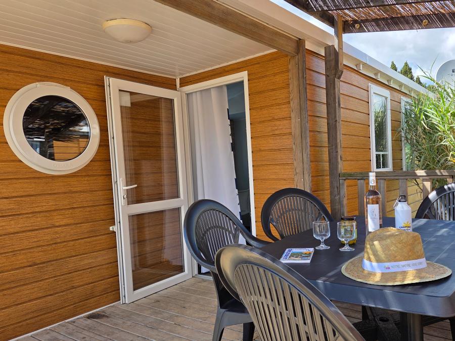 Mobilhome 6 personnes - Standard 32m² (3 chambres) + Terrasse + Clim 0