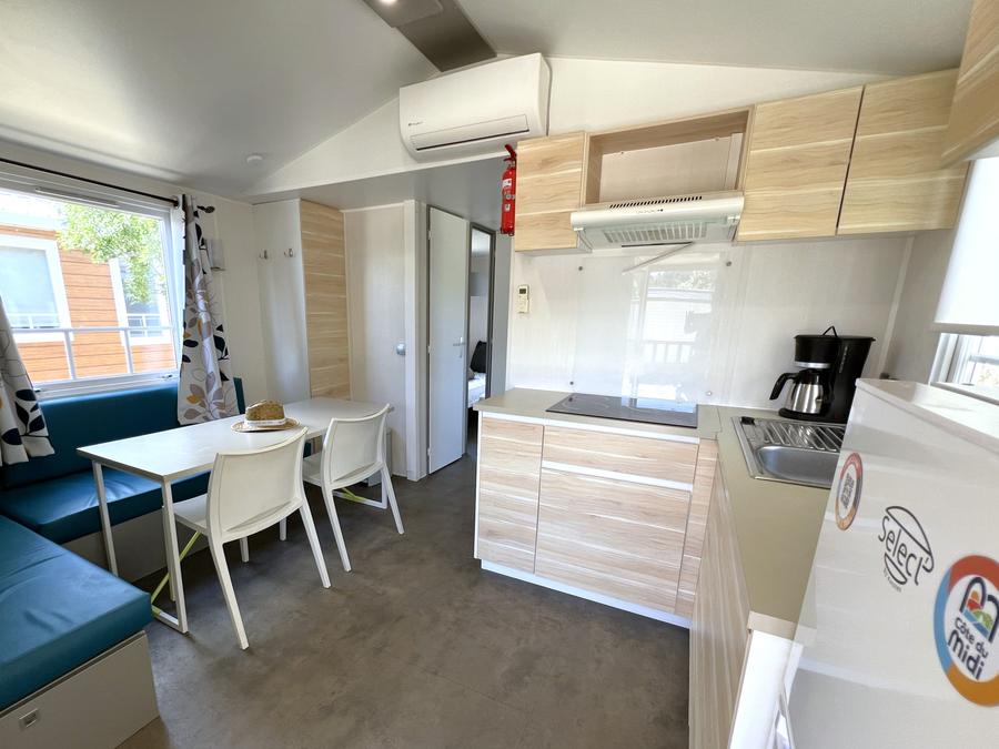 Mobilhome 6 personnes - Standard 32m² (3 chambres) + Terrasse + Clim 12