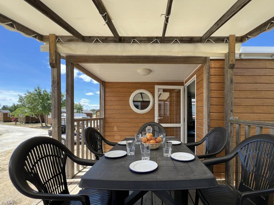 Mobilhome 6 personnes - Standard 32m² (3 chambres) + Terrasse + Clim 11