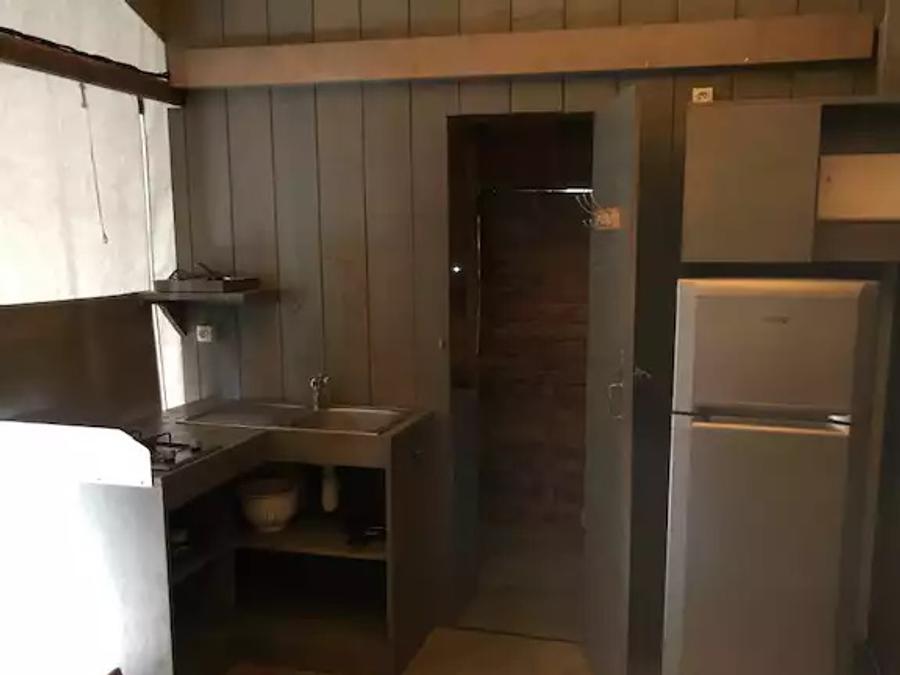 Tente en toile et en bois 4 personnes - Cabane Lodge sur Pilotis Confort 27m² - 2 chambres + terrasse couverte 1