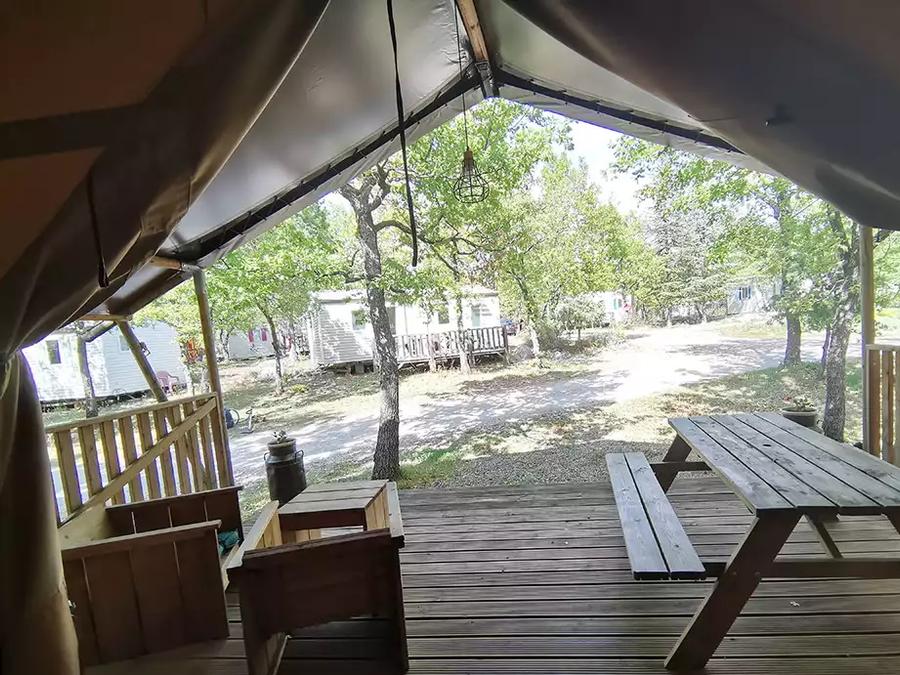 Tente en toile et en bois 4 personnes - Safari Standard 25m²(sans sanitaires) 4