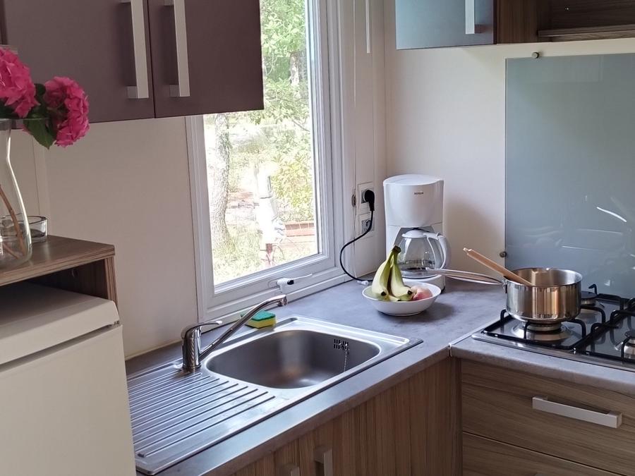 Mobilhome 6 personnes - Mobil home Standard 29m² (3ch - 6pers.) + Terrasse + TV + clim 2