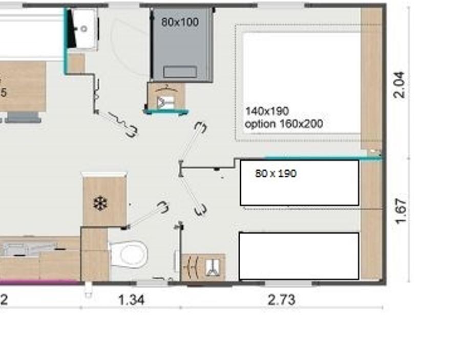 Mobilhome 4 personnes - Vénus 4