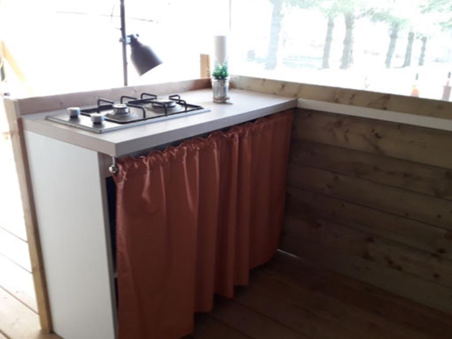 Lodge 5 personnes - Tente écolodge Toile de Savel 2 chambres 5