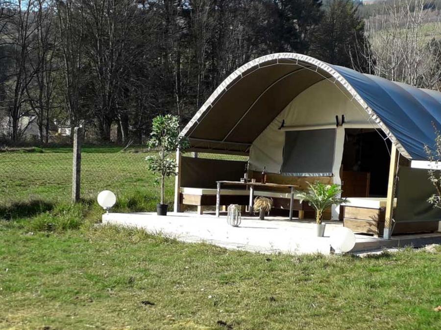 Lodge 5 personnes - Tente écolodge Toile de Savel 2 chambres 0