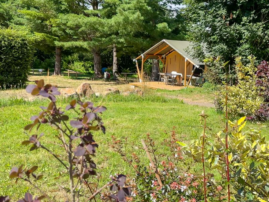 Tente en toile et en bois 5 personnes - Ecolodge 2 chambres 0