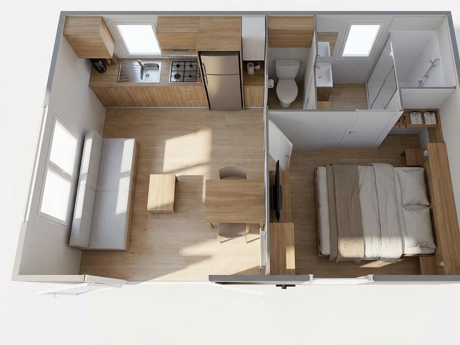 Mobilhome 2 personnes - Couple (1 Chambre) 19