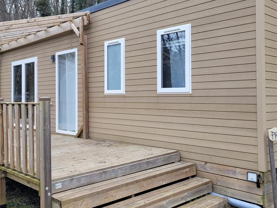Mobilhome 6 personnes - MH Premium Riviera 32m² - 3 chambres+ terrasse semi-couverte 15m² + TV + Clim + LV 0