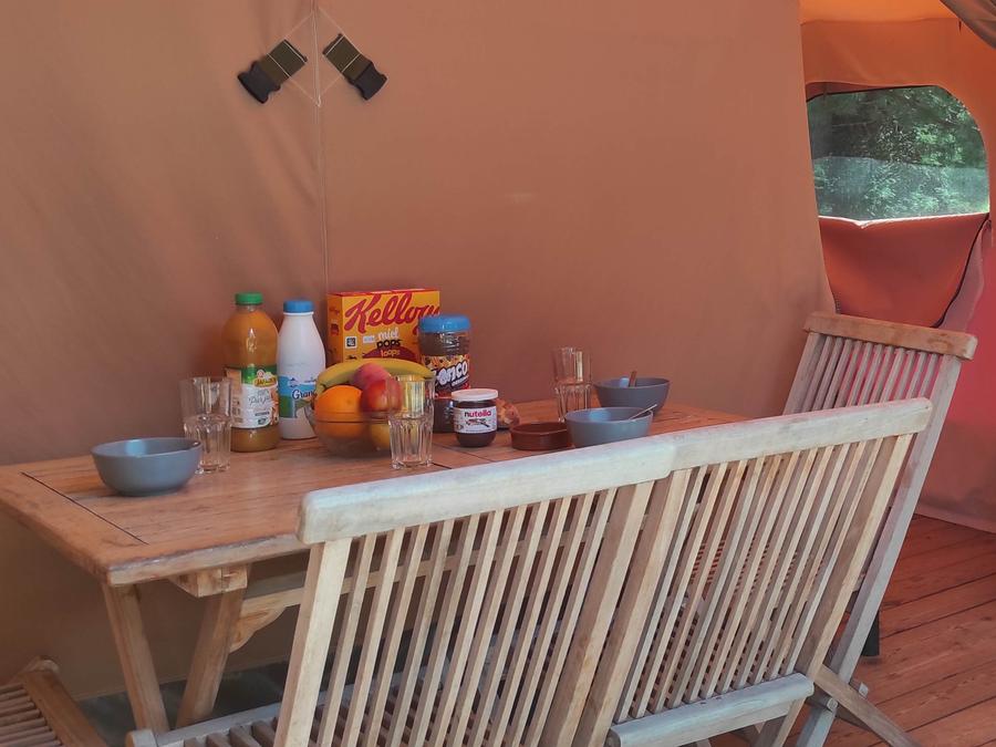 Tente en toile et en bois 5 personnes - Tente Safari Family eco 5 pers 9