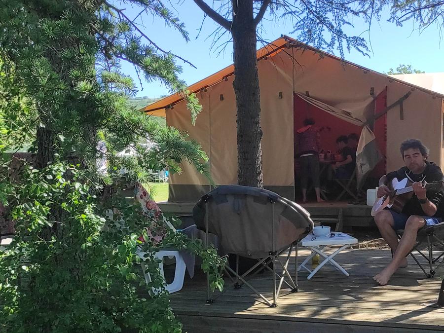 Tente en toile et en bois 5 personnes - Tente Safari Family eco 5 pers 1