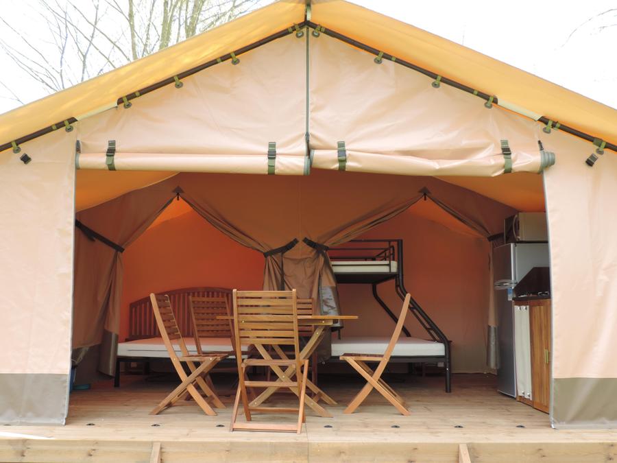Tente en toile et en bois 5 personnes - Tente Safari Family eco 5 pers 6
