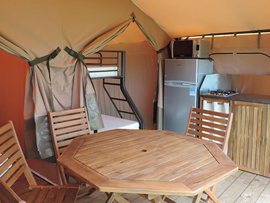 Tente en toile et en bois 5 personnes - Tente Safari Family eco 5 pers 8