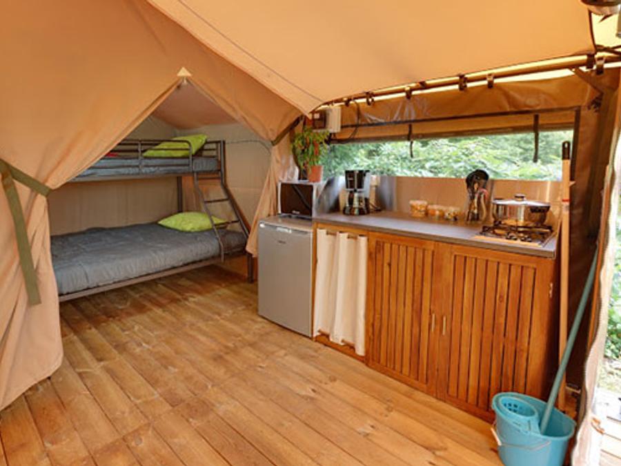 Tente en toile et en bois 5 personnes - Tente Safari Family eco 5 pers 7