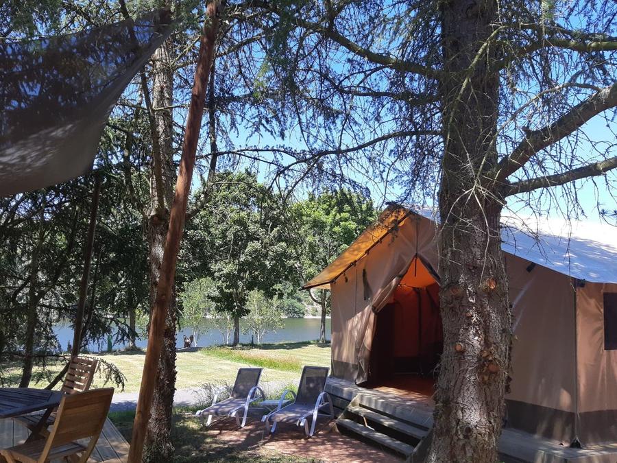 Tente en toile et en bois 5 personnes - Tente Safari Family eco 5 pers 0