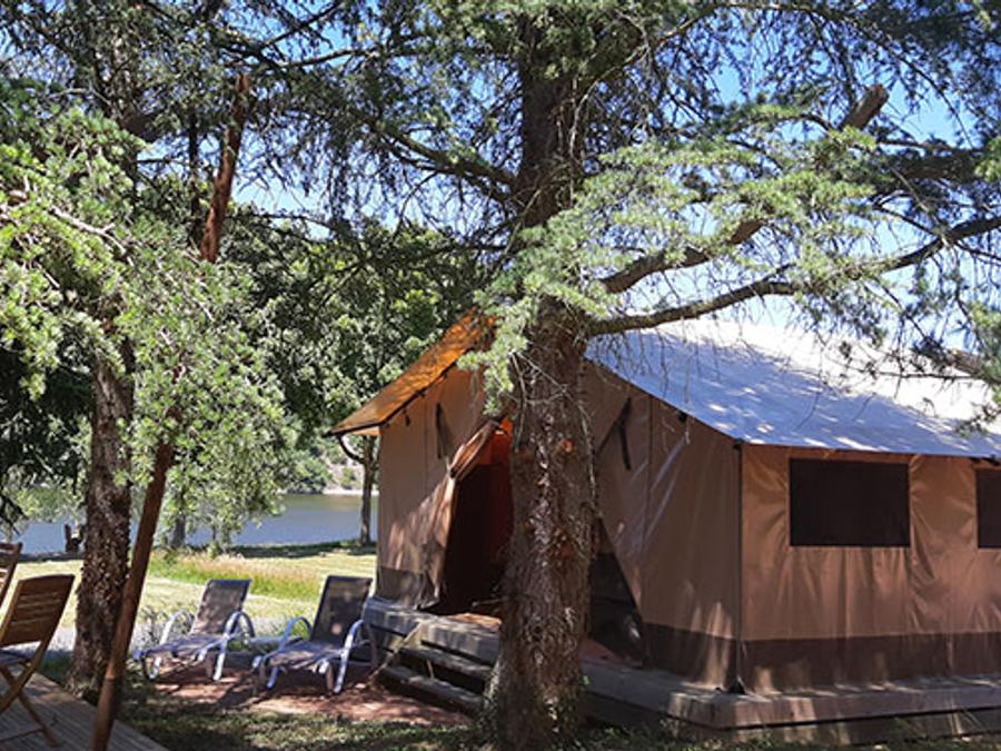 Tente en toile et en bois 5 personnes - Tente Safari Family eco 5 pers 2