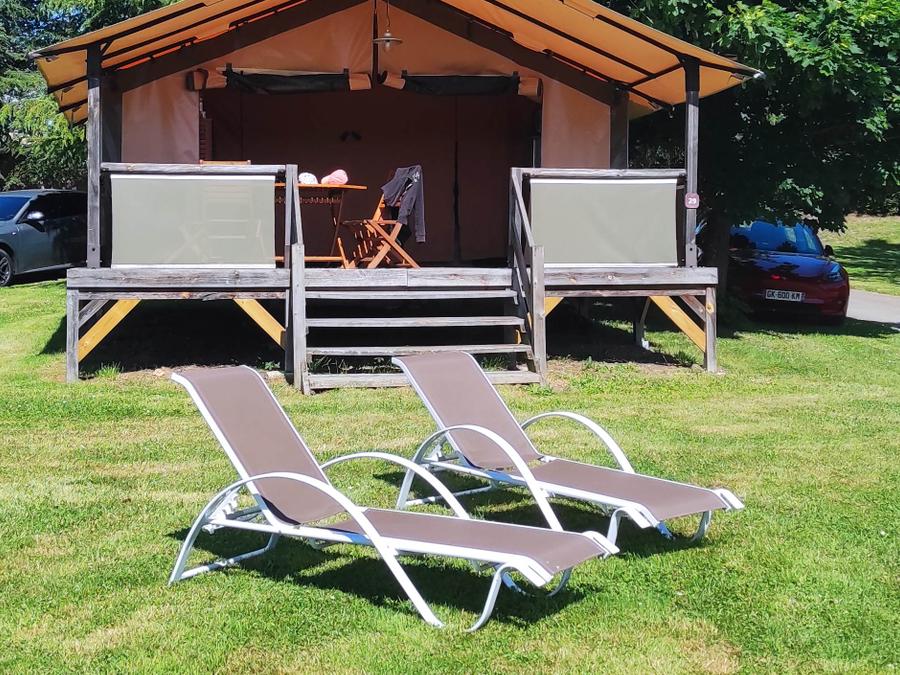 Tente en toile et en bois 5 personnes - Tente Safari Lodge vue lac 5 pers 3