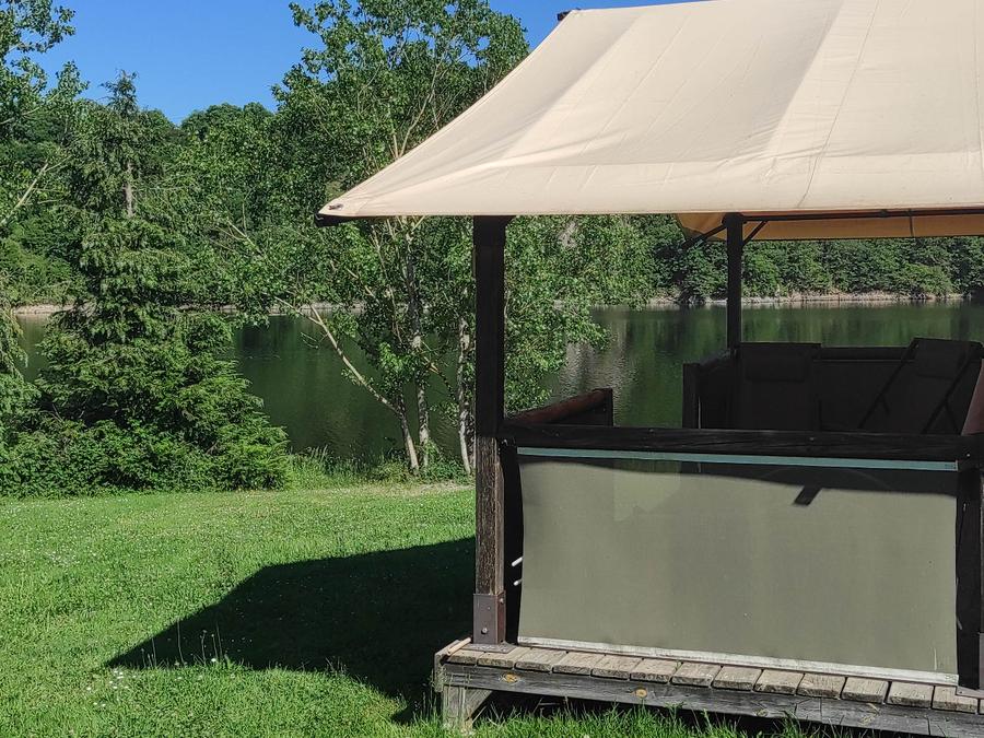 Tente en toile et en bois 5 personnes - Tente Safari Lodge vue lac 5 pers 8
