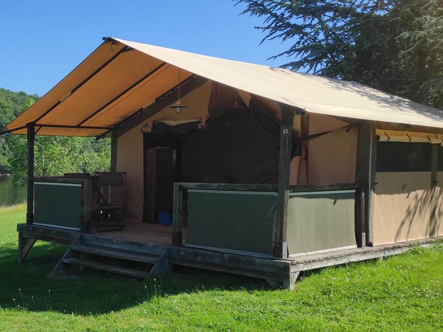 Tente en toile et en bois 5 personnes - Tente Safari Lodge vue lac 5 pers 6