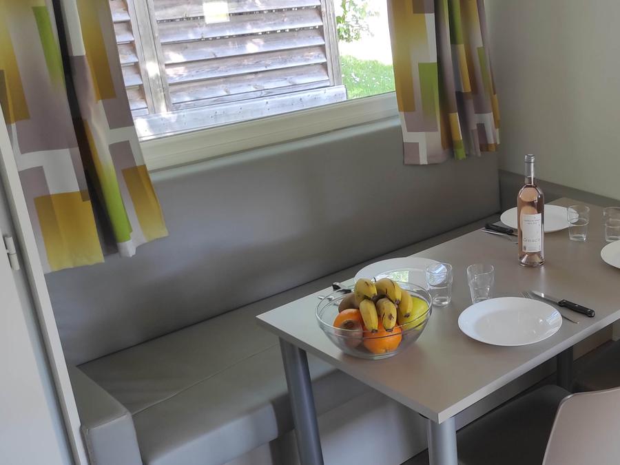 Mobilhome 5 personnes - Mobil home 25m² 2 chambres avec télévision et climatisation 5 pers 11