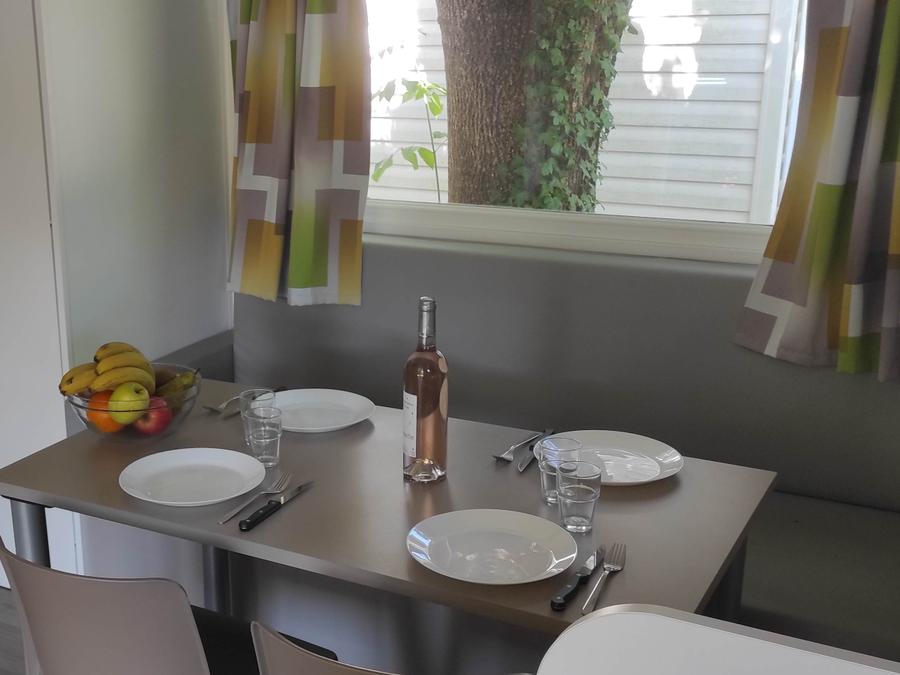 Mobilhome 5 personnes - Mobil home 25m² 2 chambres avec télévision et climatisation 5 pers 10
