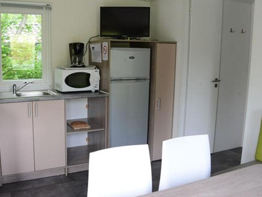 Mobilhome 6 personnes - Mobilhome 31 m² / 3 chambres - Terrasse semi-couverte TV 6 pers 1