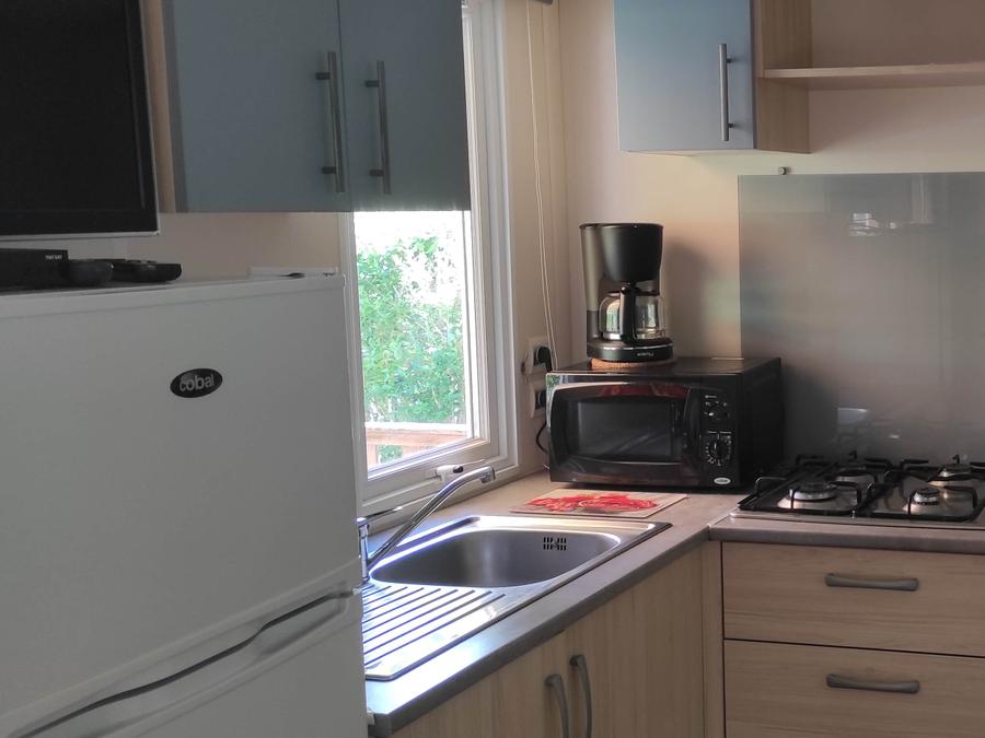 Mobilhome 6 personnes - Mobilhome 31 m² / 3 chambres + TV + climatisation 6 pers 5