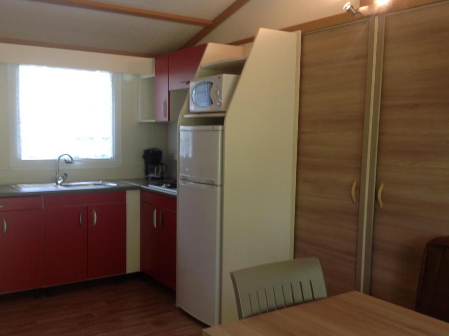 Chalet 6 personnes - Chalet 32 m² / 3 chambres - Terrasse couverte 12 m² TV 6 pers 3