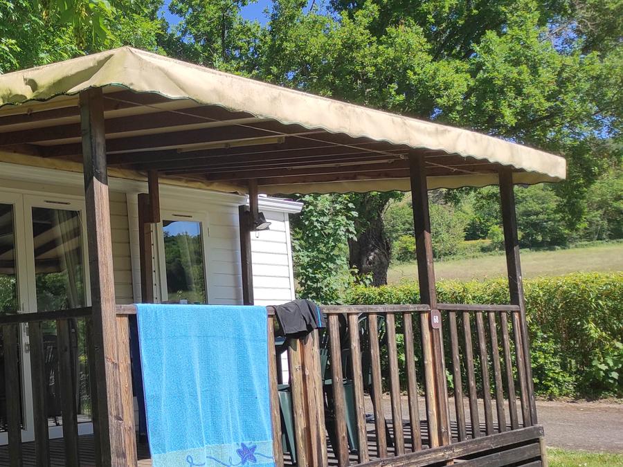 Mobilhome 5 personnes - Mobil-home 25 m2 / 2chambres - Terrasse couverte TV 5 pers 1