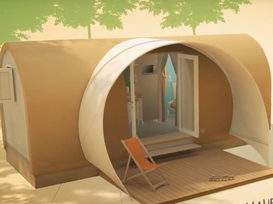 Bungalow toilé 4 personnes - COCO SWEET sans sanitaires 1