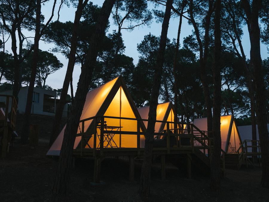 Tente en toile et en bois 2 personnes - Cabin Tent 4