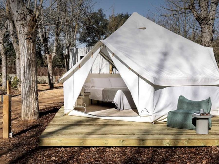 Tente en toile et en bois 2 personnes - Bell Tent 0