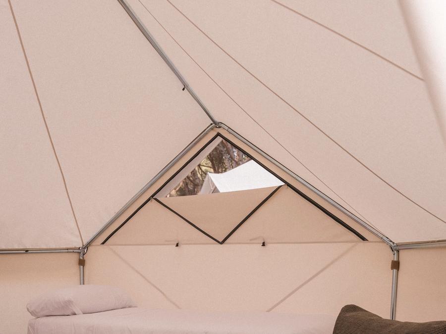 Tente en toile et en bois 2 personnes - Bell Tent Plus 1