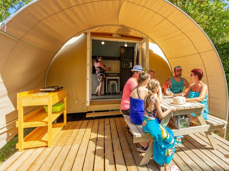Tente en toile et en bois 4 personnes - COCO SWEET sans sanitaires 1