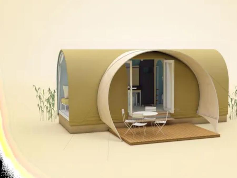 Tente en toile et en bois 4 personnes - COCO SWEET sans sanitaires 3