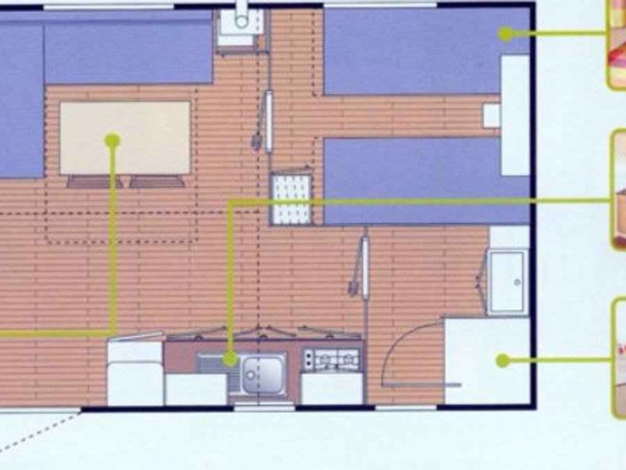 Mobilhome 6 personnes - PRIVILEGE 2 ch 29m² 10
