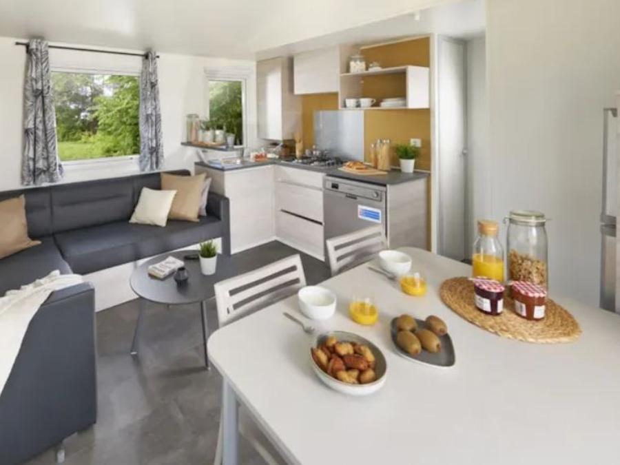 Mobilhome 6 personnes - Confort 3 chambres -TV 3
