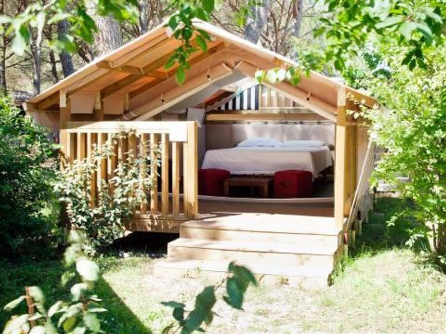 Tente en toile et en bois 2 personnes - Mini Lodge Tent 2