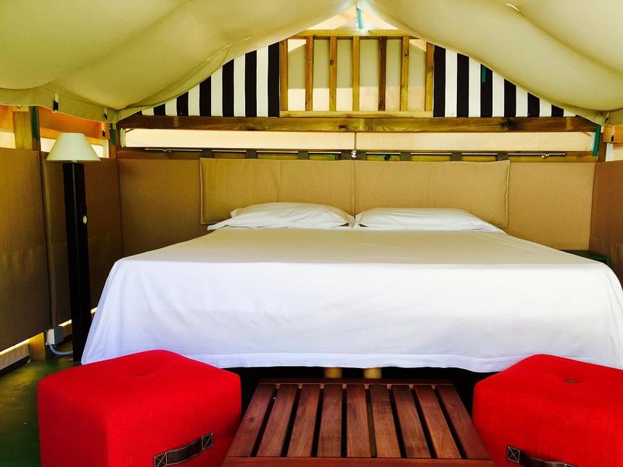Tente en toile et en bois 2 personnes - Mini Lodge Tent 4