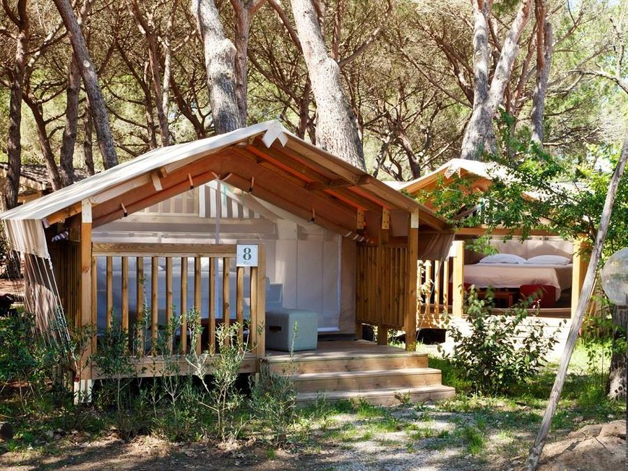 Tente en toile et en bois 2 personnes - Mini Lodge Tent 5