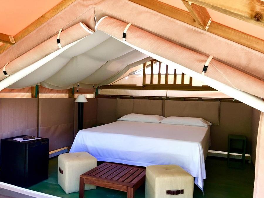 Tente en toile et en bois 2 personnes - Mini Lodge Tent 1