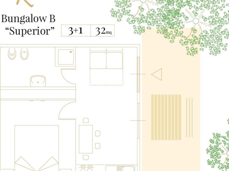 Bungalow 4 personnes - B Superior 10
