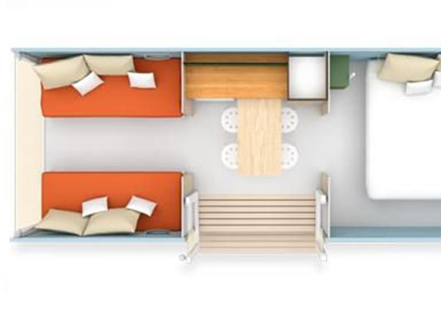 Tente 2 personnes - Cocosweet - 18m² - 2 chambres sans sanitaires - prix inclus pour 2 personnes 1