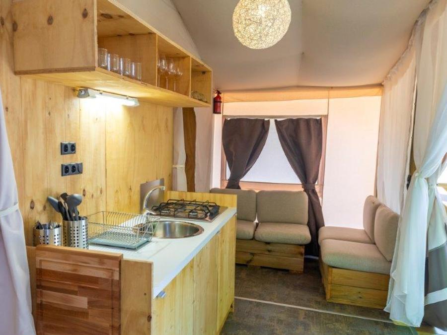 Tente en toile et en bois 5 personnes - LODGE TENT 1