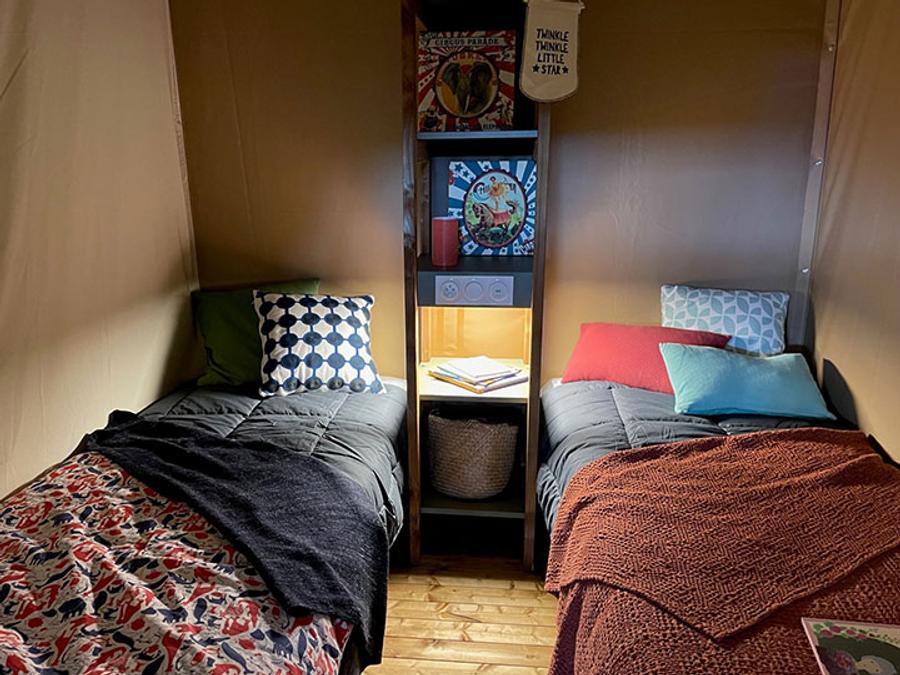 Tente en toile et en bois 4 personnes - Tente Lodge 4