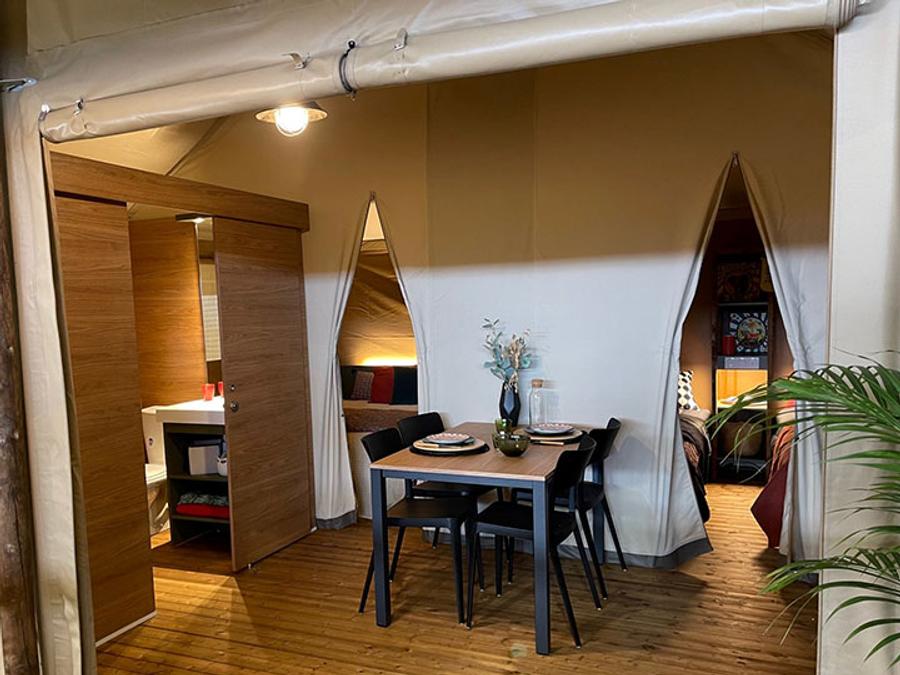 Tente en toile et en bois 4 personnes - Tente Lodge 3